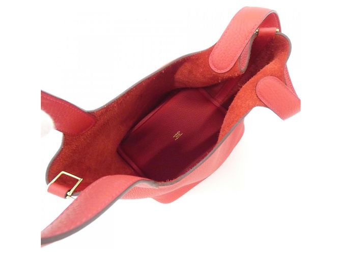 Hermès Borsa Hermes Picotin Lock PM Rosso - vista 8