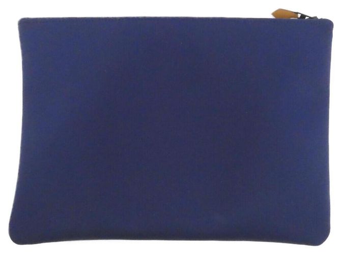 Hermès Borsa a mano Hermes Neovine GM Pouch Nero Blu - vista 2
