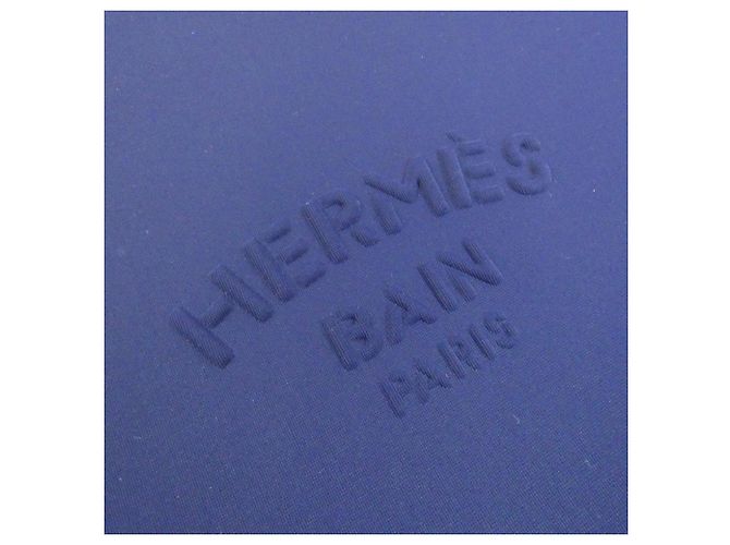 Hermès Borsa a mano Hermes Neovine GM Pouch Nero Blu - vista 4