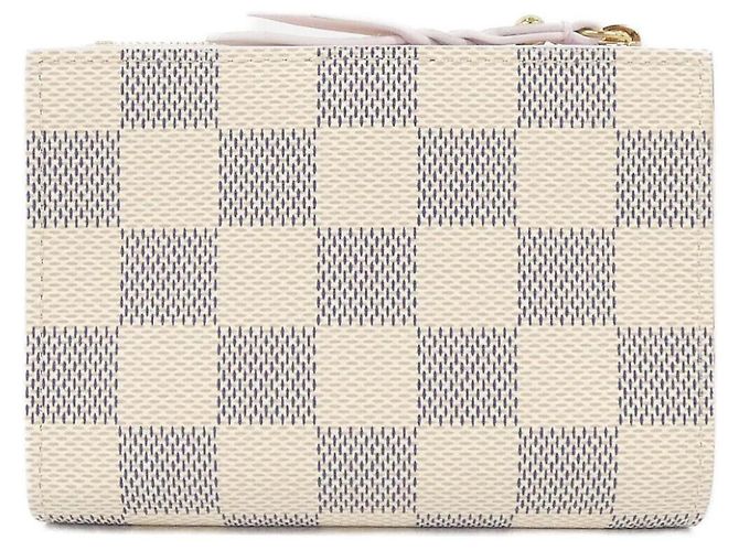 Louis Vuitton Damier Azur Portefeuille Lisa Wallet Bianco Blu - vista 2
