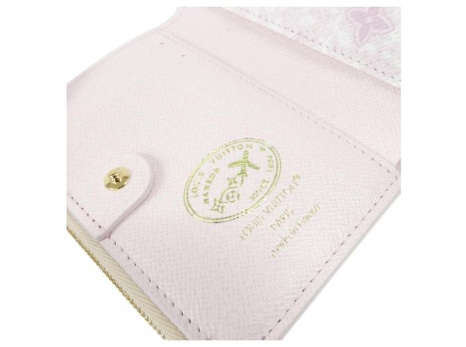 Louis Vuitton Damier Azur Portefeuille Lisa Wallet Bianco Blu - vista 5