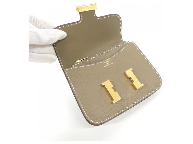 Hermès Cartera Hermes Constance Slim Gris pardo - vista 4