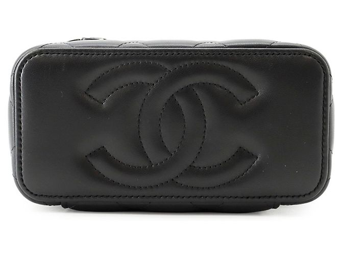 Borsa a tracolla con catena Chanel Matelassé Nero - vista 3