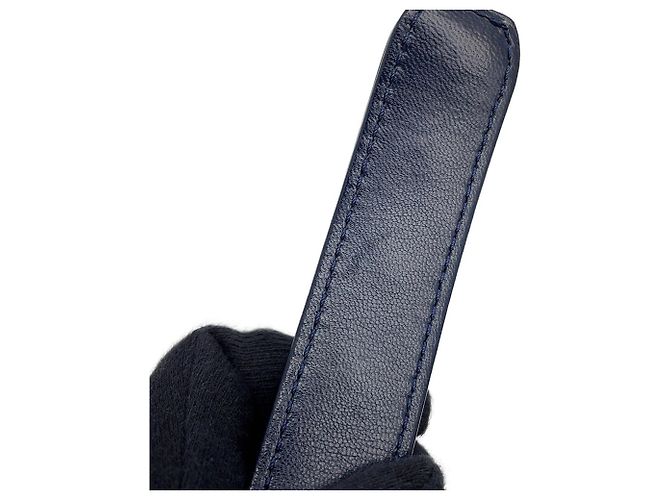 Chanel Schultertasche mit Kette CHANEL19 Marineblau - Ansicht 14