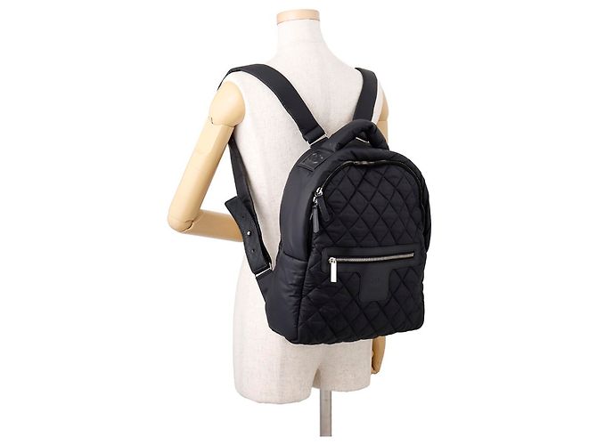 Sac à dos Chanel Matelassé Coco Mark Cocoon Noir - vue 3