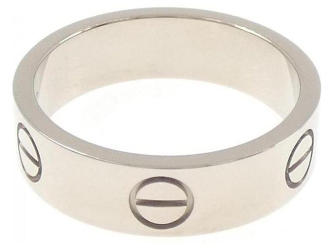 Anello Cartier Love Band in oro bianco 18K - vista 2