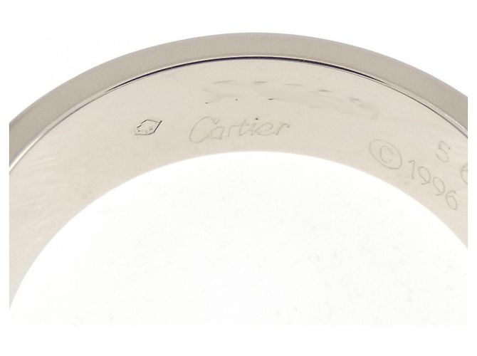 Anello Cartier Love Band in oro bianco 18K - vista 3