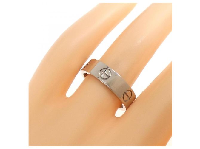 Anello Cartier Love Band in oro bianco 18K - vista 4