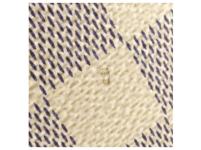 Borsa Louis Vuitton Damier Azur Neverfull MM Bianco Blu - vista 3