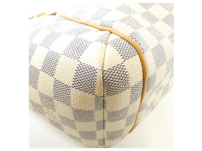 Borsa Louis Vuitton Damier Azur Totally PM Bianco Blu - vista 2