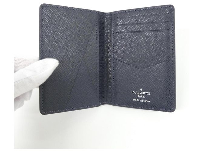 Louis Vuitton Taiga Organizer de Poche Rouge Bleu - vue 4