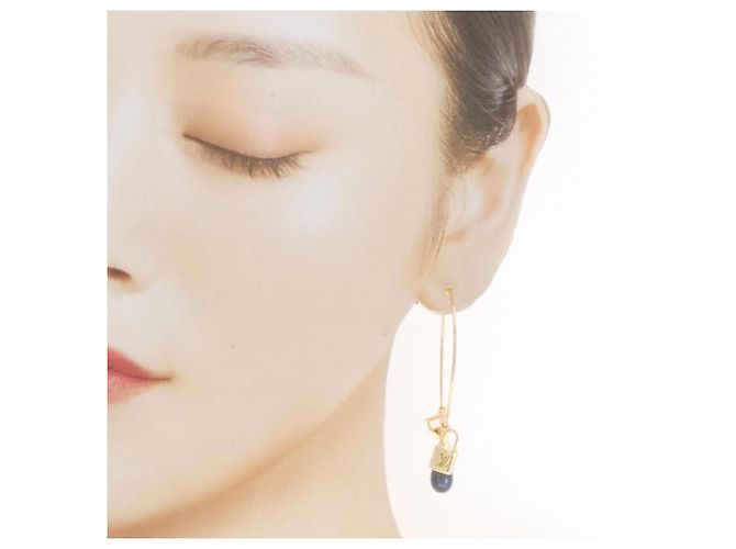 Pendientes de aro Creole Louis Vuitton Dorado - vista 4
