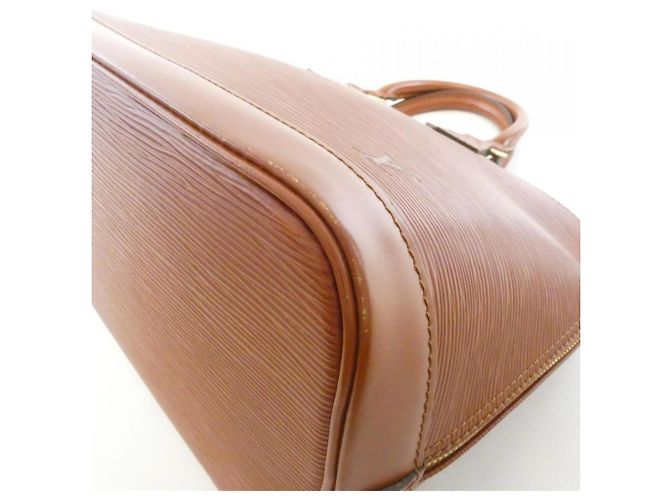 Borsa Louis Vuitton Epi Alma PM Marrone - vista 3