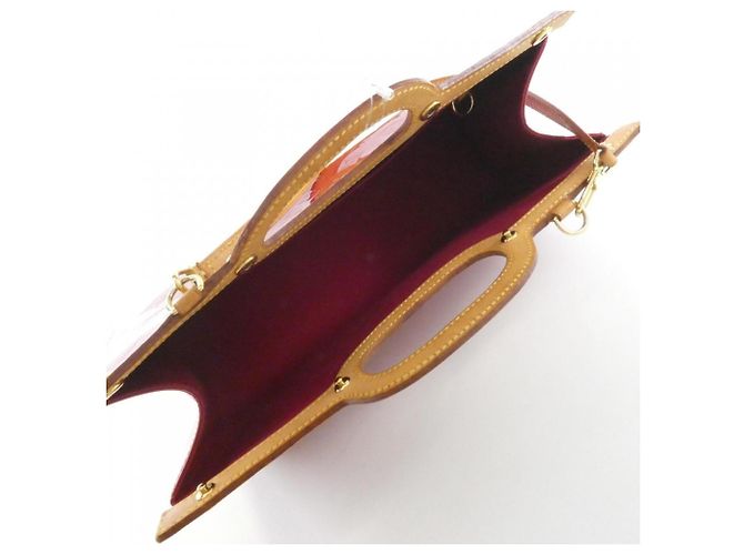 Borsa Louis Vuitton Vernis Roxbury Drive Rosso - vista 7
