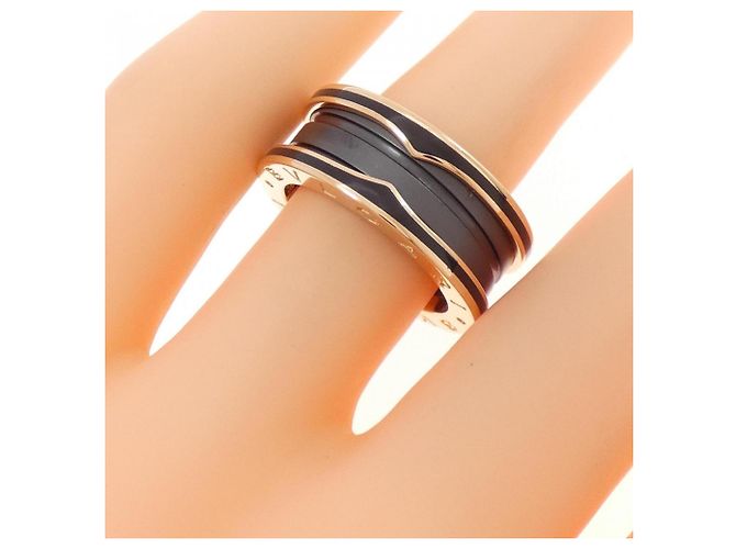 Bulgari Anillo Bvlgari B.zero1 de 2 bandas Negro Dorado - vista 3