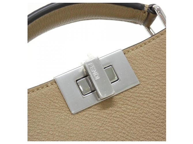 Borsa Fendi Peekaboo I See You Small Marrone - vista 4