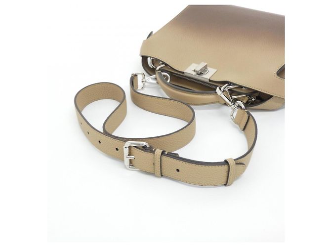 Borsa Fendi Peekaboo I See You Small Marrone - vista 5