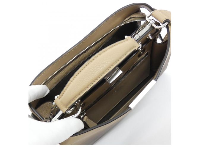 Borsa Fendi Peekaboo I See You Small Marrone - vista 6