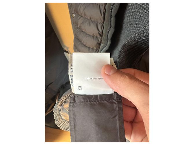 Moncler Maglione Strickcardigan mit Kapuze Grau - Ansicht 6