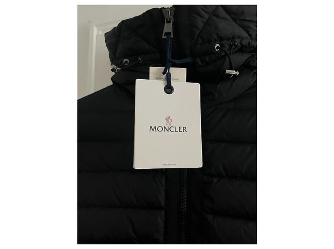 Giacca Ibrida Moncler Nera in Maglia e Nylon Nero - vista 19