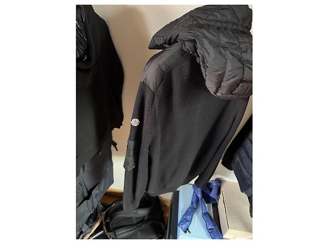 Giacca Ibrida Moncler Nera Piumino e Maglia Nero - vista 12
