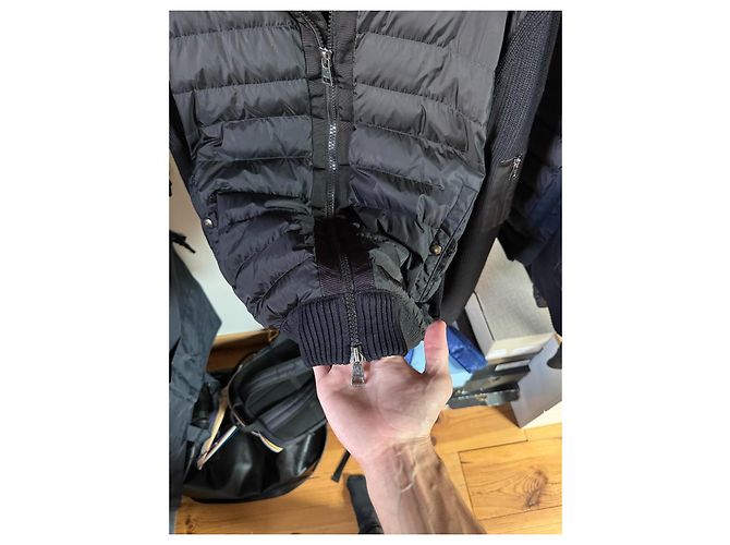 Giacca Ibrida Moncler Nera Piumino e Maglia Nero - vista 9