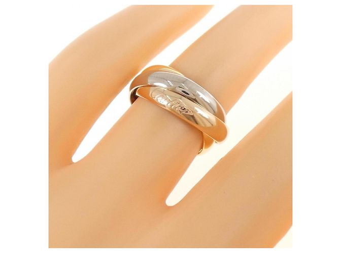 Anello Cartier Trinity in oro rosa bianco e giallo 18K - vista 5