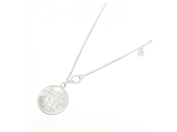 Hermès Ex-Libris MM Halskette Silber Golden - Ansicht 2