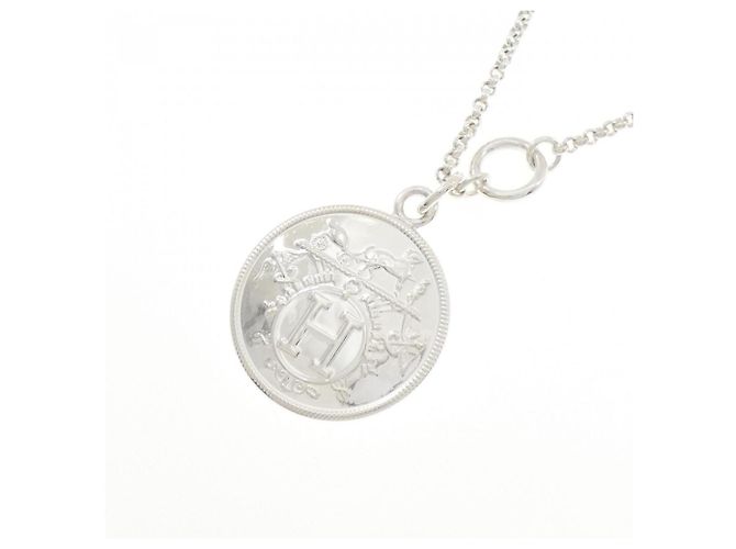 Hermès Ex-Libris MM Halskette Silber Golden - Ansicht 3