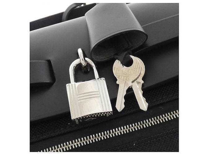 Hermès Hermes Herbag Zip PM Handtasche Schwarz - Ansicht 6