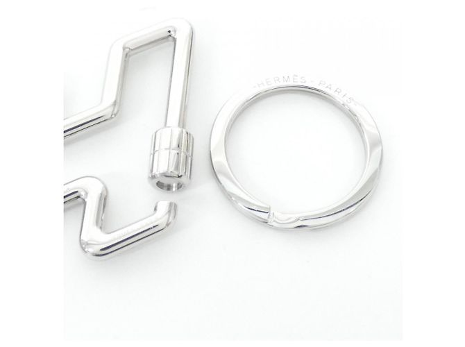 Hermès Portachiavi Hermes H to Speed Argento - vista 6