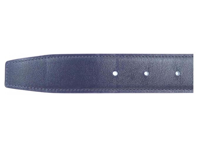 Hermès Hermes Tonight Color 32mm Wendelgürtel Braun Marineblau - Ansicht 4