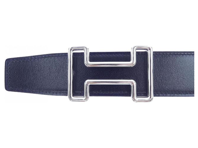 Hermès Cintura reversibile Hermes Tonight 38mm Nero Arancione - vista 2