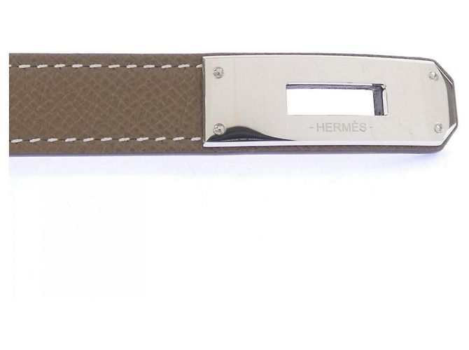 Hermès Cintura Hermes Kelly 18mm Beige - vista 2