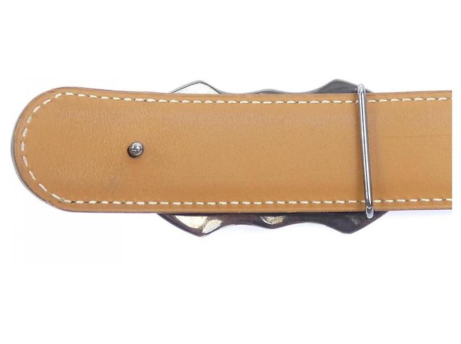 Hermès Hermes Touareg 32mm Wendelgürtel Braun Schwarz - Ansicht 3