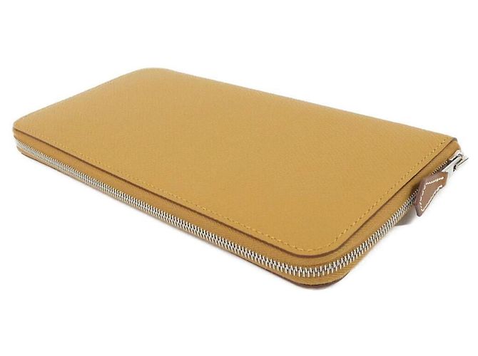 Hermès Cartera de seda Hermes COLLIER DE CHIEN Castaño - vista 2