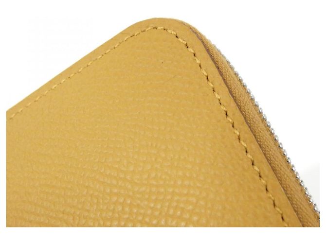 Hermès Cartera de seda Hermes COLLIER DE CHIEN Castaño - vista 3