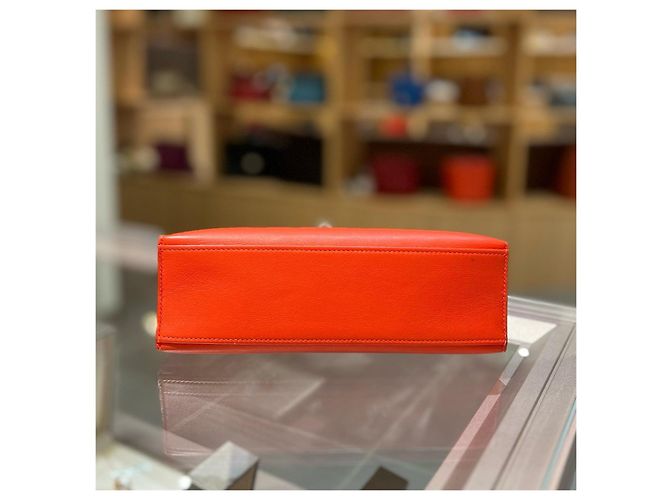 Hermès Mini Kelly Handtasche Orange - Ansicht 5