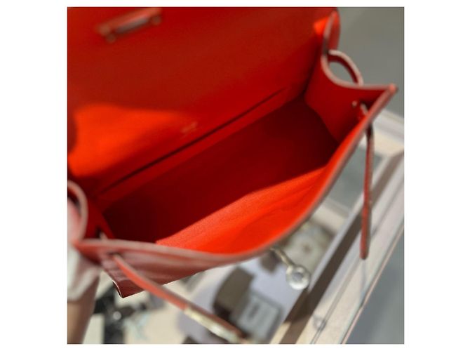 Hermès Mini Kelly Handtasche Orange - Ansicht 8