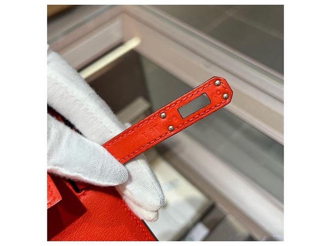 Hermès Mini Kelly Handtasche Orange - Ansicht 9