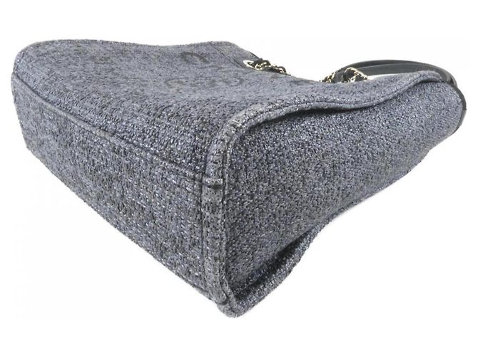 Borsa Chanel Deauville Line - Modello 66939 Nero Grigio antracite - vista 3