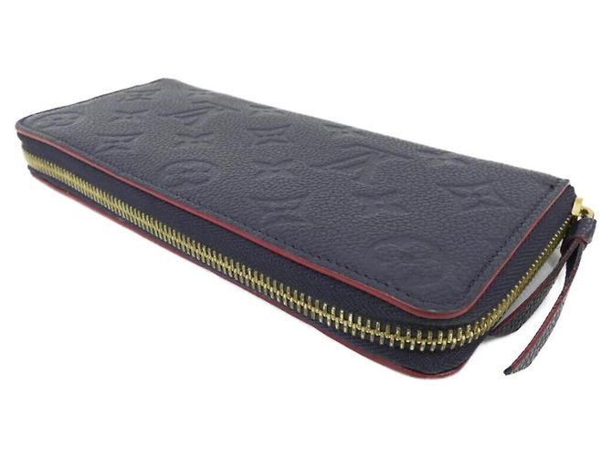 Louis Vuitton Monogram Empreinte Portefeuille Clemence Wallet Rosso - vista 2