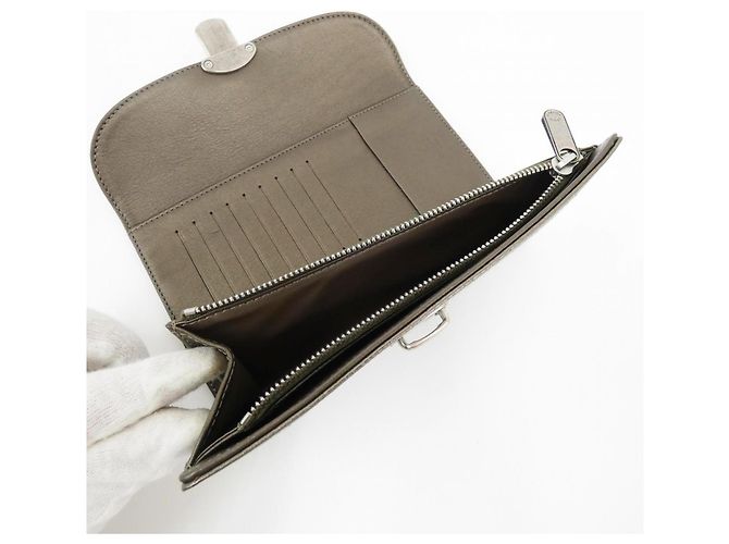 Louis Vuitton Mahina Portefeuille Amelia Wallet Bronzo - vista 5