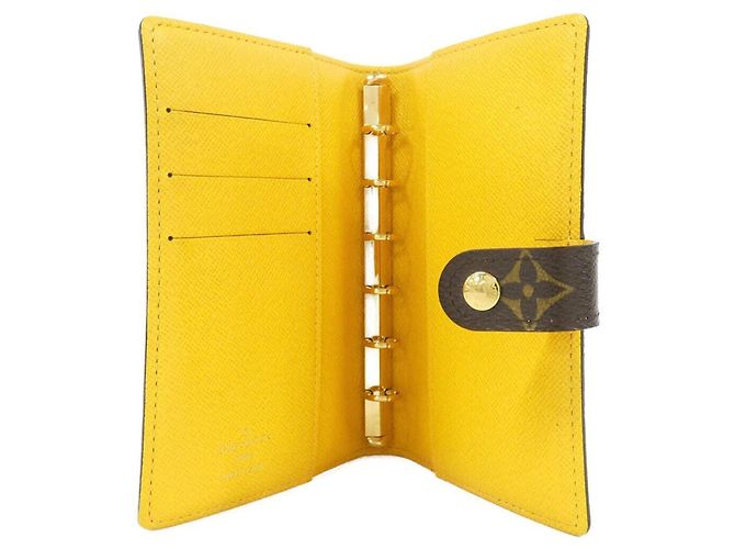 Louis Vuitton Monogram Groom Agenda PM R20019 Organizer Jaune - vue 5