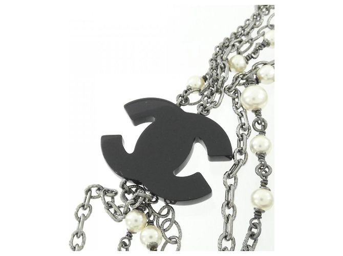 Collana Chanel Bianca e Nera Nero Bianco - vista 3