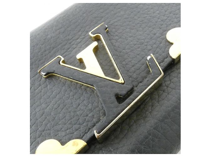 Louis Vuitton Portefeuille Capucines M64551 Wallet Nero - vista 6