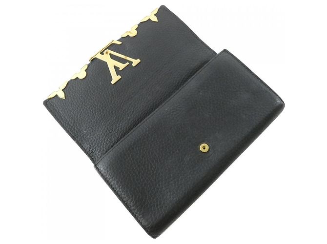 Louis Vuitton Portefeuille Capucines M64551 Wallet Nero - vista 7