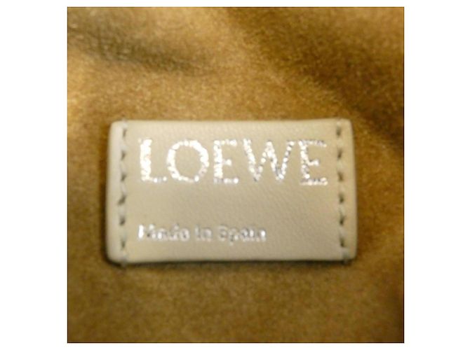 Borsa Loewe Flamenco Medium Bianco - vista 10