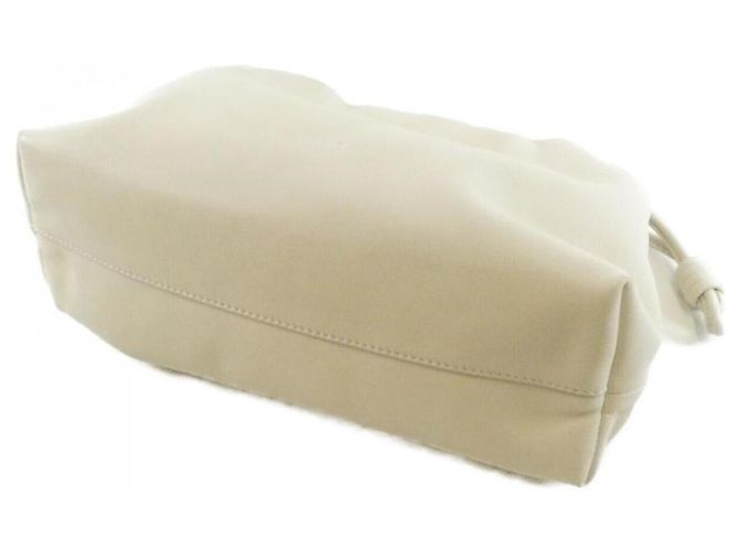 Borsa Loewe Flamenco Medium Bianco - vista 3
