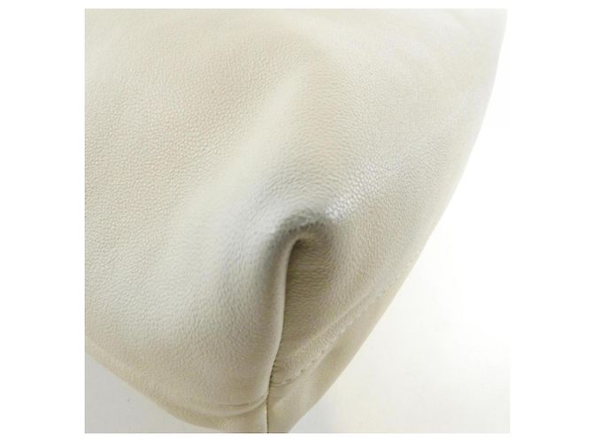 Borsa Loewe Flamenco Medium Bianco - vista 4
